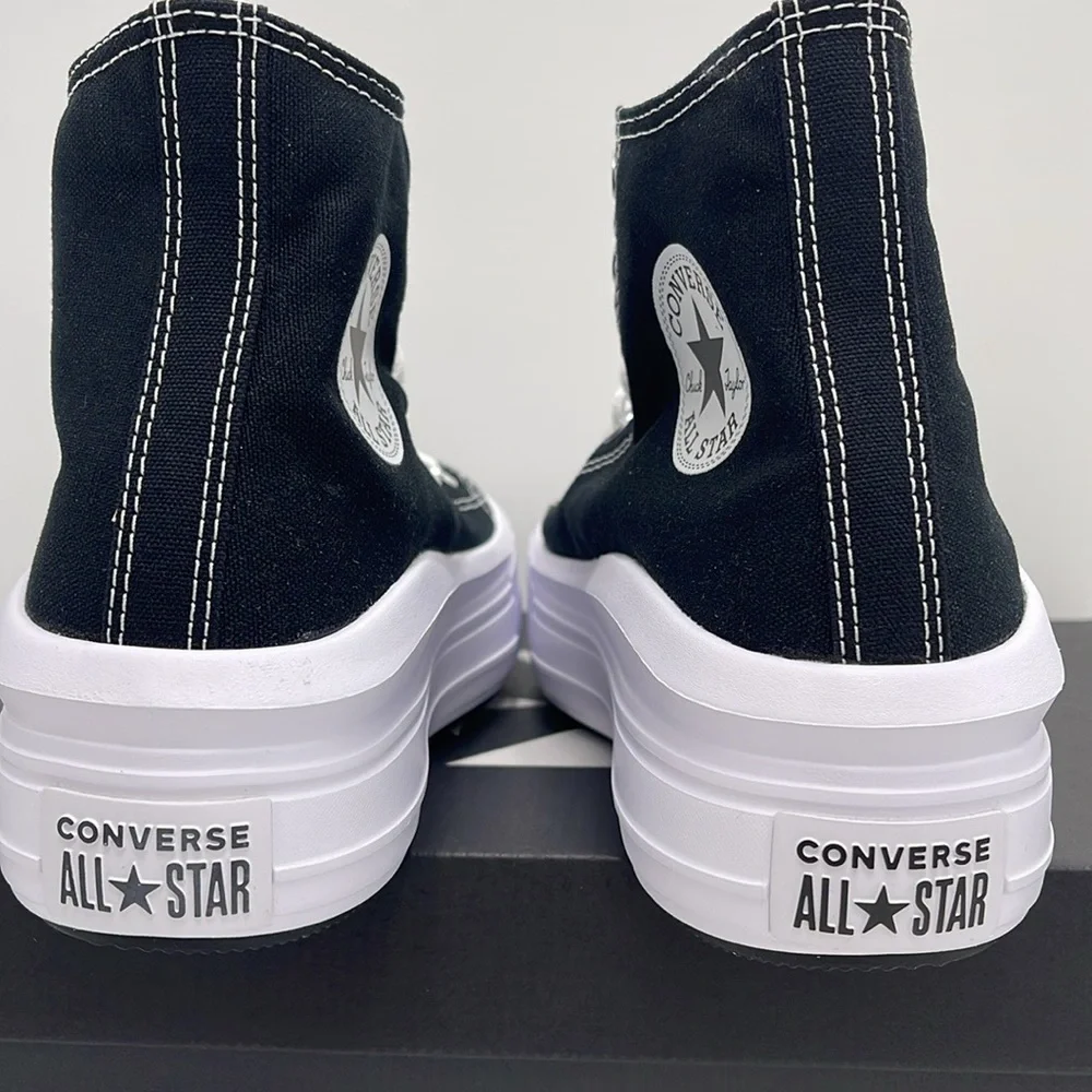Converse WMNS CTAS MOVE HI
BLACK/NATURAL IVORY/WHITE 568497C Platforms Sneakers - Picture 13 of 16